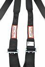 Hans 5 Point 3  Sfi 16 1 Cam Lock Racing Harness Floor Mount Black