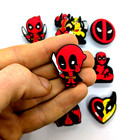 Deadpool   Wolverine Shoe Charms  9pcs  Marvel Comics Fun Gift Set Lot