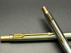 Parker Classic Stainless Gold Trim Ball Point Pen Mechanical Pencil Set In Box