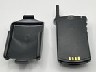 Motorola Startac Swf0342c Dual Band Black Flip Phone With Belt Clip - Untested
