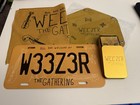 Weezer The Gathering Vip Merch License Plate  Rally Towel  Cards  Catch Bowl