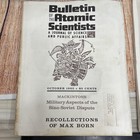 Bulletin Of The Atomic Scientists 1965 Magazine Of Science Lot Of 3 rare Vintage