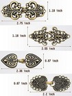 4 Pcs set Sweater Clips Cloak Clasp Cardigan Clip Vintage Shawl Pin Usa Seller