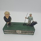 Vintage Cast Iron Golf Birdie Putt Mechanical Coin Bank