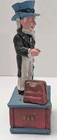 Vintage Cast Iron Mechanical Uncle Sam Coin Mechanical Bank Working - Nice 