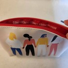 Ipsy Confidence Comes From  Within Glam Bag With Red Lining Makeup Bag 5x7