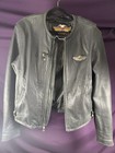 Harley Davidson 100th Year Anniversary 2003 Women s Leather Jacket Size Lrg