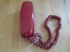 Vintage Western Electric Bell Systems Rotary Trimline Phone - Red
