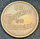 1946 Guatemala Un Centavo De Quetzal