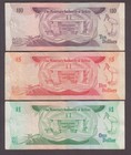 Belize P 38-39-40 1-5-10 Dollars 1980 Qe Ii  Vf  We Copmbine   2602