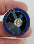 Lockheed Martin Orion Pin Round Blue Silver Tack Back