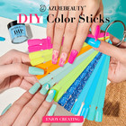 Dip Nails Powder Starter Kit  8 Summer Colors With Nail Sticks  