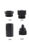 Aluminium Lug Nut Cover Cones 1 375x24 With Cleaning Chamber   1 2 28 Hose Inlet