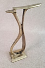 Vintage Solid Cast Brass Shoeshine Stand Barbershop Brass Decor Shoe Shine