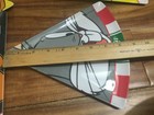Vintage Looney Tunes Complete Set 6pc Pizza Plate Dish Triangle 1998 Melamine