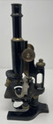Antique Spencer Lens Co 3 Objective Jug Handle Microscope With Micrometer Stage