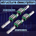 Hgr15 hgr20 hgr25 Linear Guide Rail  sfu1605 Ballscrew With Nut 200mm-2200mm Set