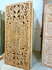 Vintage Floral Carved Wood Sliding Barn Door Interior Room Divider Decor 80x36in