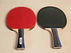 Table Tennis Ping Pong Paddle Lot  2 Niburu Sports Smooth Rubber Red black Pro