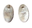 Vintage Navajo Sterling Silver Sleeping Beauty Turquoise Post Earrings Signed