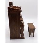 Shackman Vintage Miniature Dollhouse Wooden Pump Organ With Bench