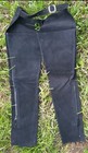 New Perri s Kids 10 Black Suede Leather Full Length Riding Chaps 