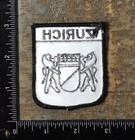 Vintage Zurich Switzerland Coat Of Arms Crest Travel Souvenir Embroidered Patch