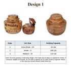 Handmade Dog Ashes Urn     Personalized Pet Portrait Engraved Memorial Keepsake