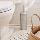 Autumn Alley Galvanized Toilet Brush Holder Set   Farmhouse Bathroom Accessory