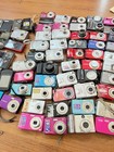 Lot Of 100 Digital Cameras Nikon  Casio   Kodak Samsung For Parts Or Repair Only
