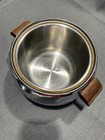 1960s Vintage West Bend Penguin Hot Cold Server Ice Bucket Chrome Wood Handles