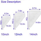 200pcs Piping Bags Disposable-10inch Pastry Piping Bags For Royal Icing frost   