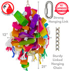 1394 Huge Jumble Chew Bird Toy Parrot Cage Toys African Grey Conure Macaw Amazon