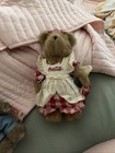 Coca-cola Plush Teddy Bears Set Of 2 Boyds W  Tags Denim Overalls   Dress