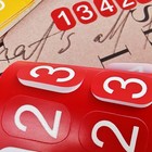 10pc Random Digital Fluorescent Phone Number Sticker