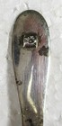 Old Sterling Silver Salt Spoon W raised Floral On Handle