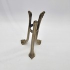 Vintage Silvestri Brass Tripod 10  Inch Candle Holder  Decor Root Tiffany