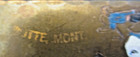 Vtg Letter Opener Butte Montana Bucking Cowboy 7  Long