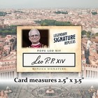 Pope Leo Xiv Aceo Replica Autograph Catholic 2025 Vatican City Signature Card
