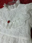 Vintage White  Easter Dress Fayette Baby Girl Circle Dress 4 Toddler Lace Floral