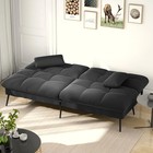 Comhoma Cloud Comfort Convertible Futon Sofa Bed  Black