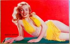 Marilyn Monroe Calendar Postcard 1950s Lusterchrome Set Of 2 Lazlo Willinger A