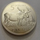2004 Canada  5 Silver Majestic Moose Coin   Stamp Wildlife Set  coinsofcanada