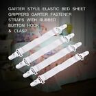 8 Bed Sheet Grippers Bed Mattress Pad Fasteners Easy To Install Holder Straps