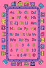 Kids Children Rug Abc Fun Pink Educational 5  X 7  Non Skid Area Rug