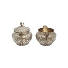 Fratelli Coppini Italy 800 Silver Dragon Creamer And Sugar Bowl Set  21586