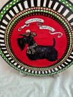 Pre-owned Artist Cherry O neill Painted Wooden Lazy Susan Scottie Scotty 2014