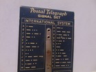 Vintage Postal Telegraph Signal Set International System Morse Code Ralston