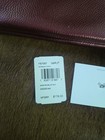 Coach Double Corner Zip Wristlet Wallet Pebble Leather Burgundy
