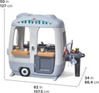 Step2 Adventure Camper  Toddler Outdoor Playhouse 50pc Accessory Set  Gray